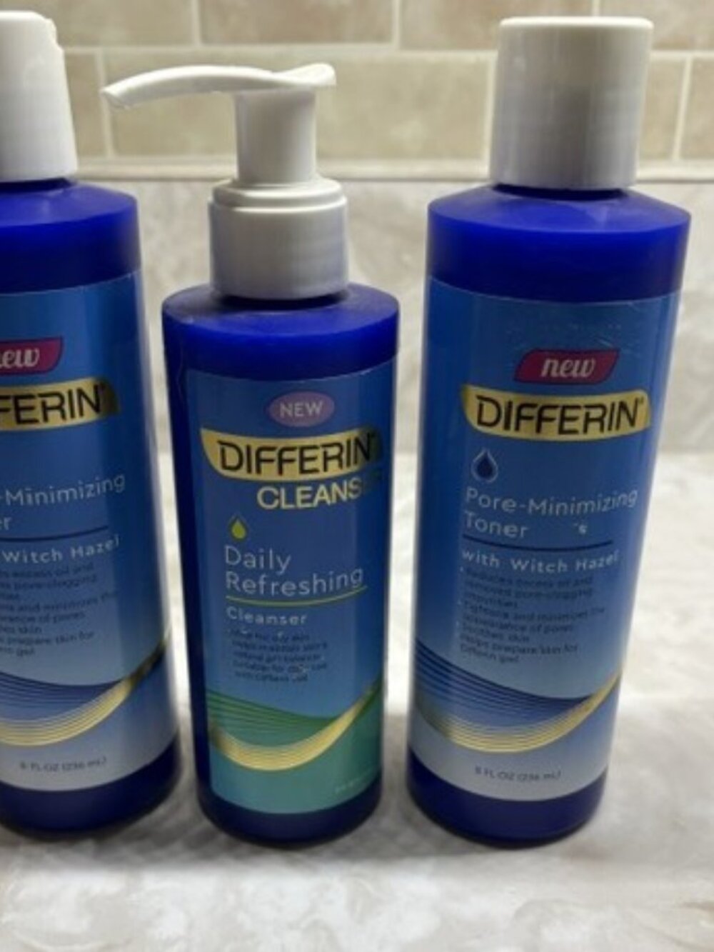 Differin Daily Refreshing Cleanser and (2) Differin Pore-Minimizing Toner